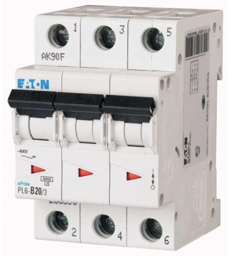 PL6-C20/3 автоматический выключатель EATON (Moeller) - 286602