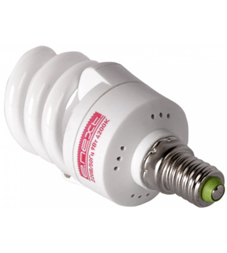 Энергосберегающая лампа 9Вт E-Next e.save.screw Т2 2700К, Е14 - l0250019