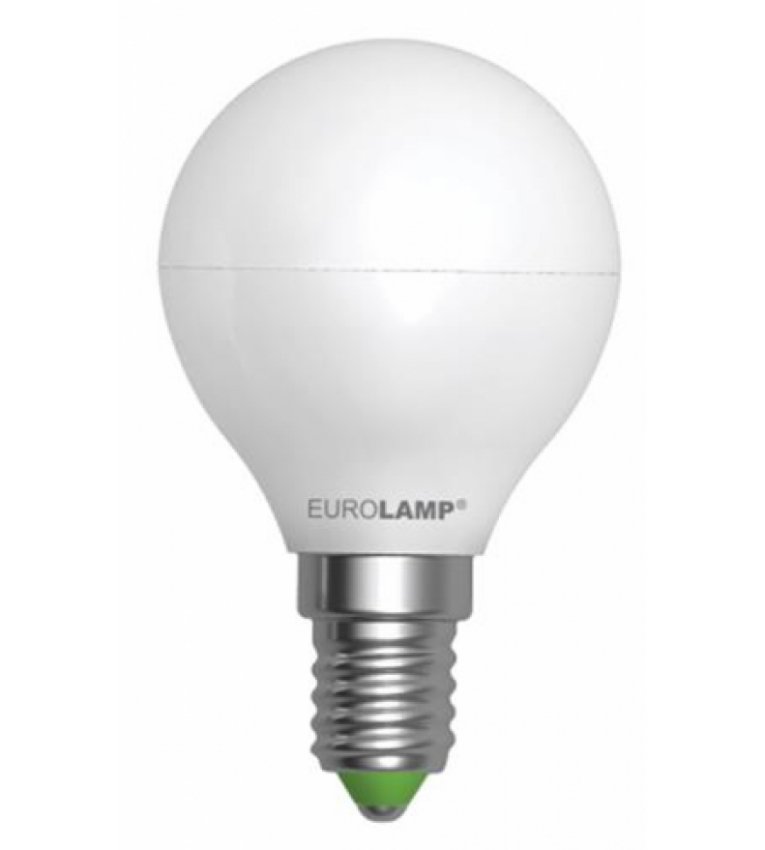 Лампочка LED G45 Globe 3Вт Eurolamp 4100К свеча, E14 - LED-G45-03144(D)