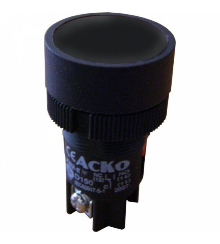 XB2-EH121 Кнопка 'Старт' черная с фиксацией (NO) АСКО-УКРЕМ - A0140010038