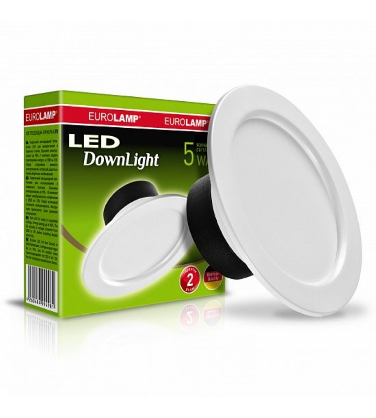 Круглый LED светильник Eurolamp LED-DLR-7/4(Е) 7Вт 4000К - LED-DLR-7/4(Е)