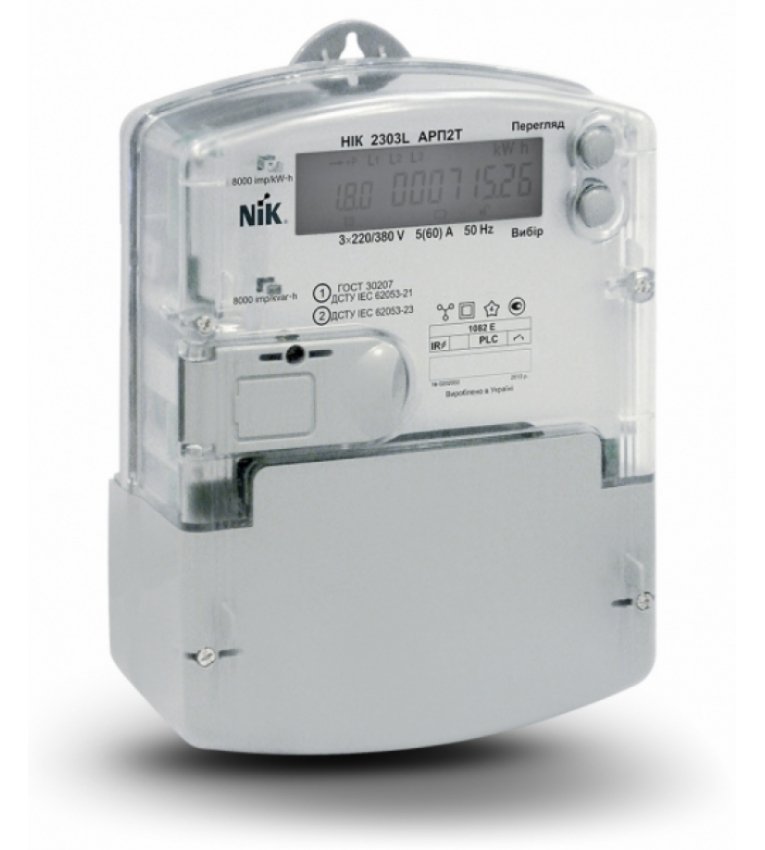 Электрический счётчик NIK 2303L АП3 1080 MCЕ (5-120A,+PLC) - NIK230088