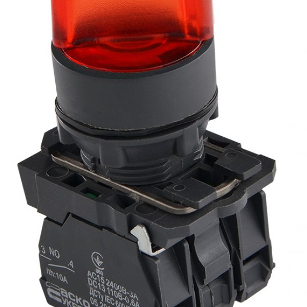 TB5-AK124M5 Кнопка красная поворотная 2-х поз. с подсветкой АСКО-УКРЕМ - A0140010166