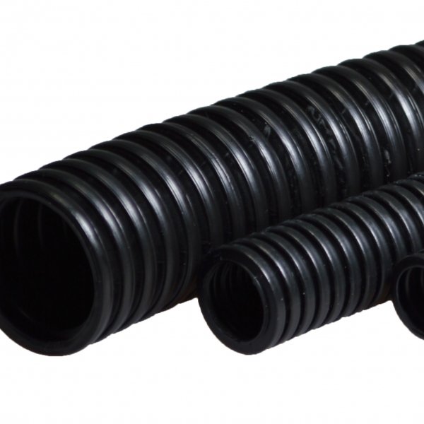 Автомобильная труба, разрезная, легкая серия, Ø 17 / 21,2мм, полипропилен, цвет черный ДКС Украины - 4P917