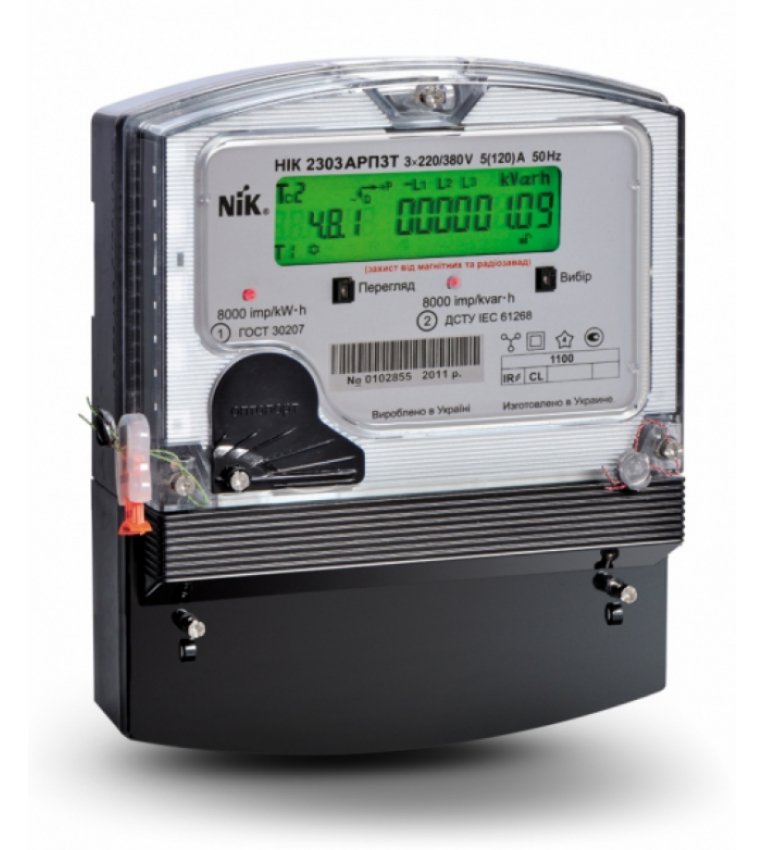 Электрический счетчик NIK 2303 АК1 1140 (5-10А+ZigBee) - 3562