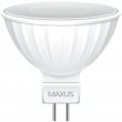 Светодиодная лампочка 1-LED-515 MR16 8Вт Maxus 3000К, GU5.3
