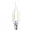 Лампа LED 1-LED-539 C37 4Вт Maxus (Filament) 3000К, Е14, свічка на вітрі