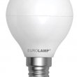 Лампочка LED G45 Globe 3Вт Eurolamp 4100К свеча, E14