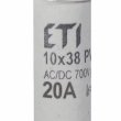 Запобіжник ETI 002625024 CH 10x38 gR-PV 20A 700V (30kA)