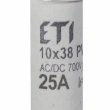 Запобіжник ETI 002625025 CH 10x38 gR-PV 25A 700V (30kA)