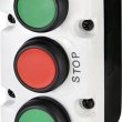 Тримодульний кнопковий пост ETI 004771444 ESE3-V6 («FORWARD/STOP/REVERSE» зелений/червоний/зелений)