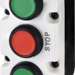 Тримодульний кнопковий пост ETI 004771445 ESE3-V7 («UP/STOP/DOWN» зелений/червоний/зелений)
