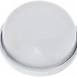 Світлодіодний круглий настінний світильник Євросвітло 56674 WOL-10 60Вт Е27 IP65 з решіткою (білий)