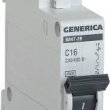 Автоматический выключатель Generica MVA25-1-010-C ВА47-29 10А 4,5кА (C)