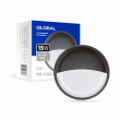 Настенный круглый антивандальный светильник Global 15Вт 5000K (графит) 1-GBH-07-1550-C