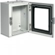 Металевий бокс Hager FL152A Orion Plus IP65 прозорі двері 300x250x160мм