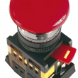 Кнопка AEAL22 'Грибок' с фиксацией красный d22мм 240В 1з+1р IEK