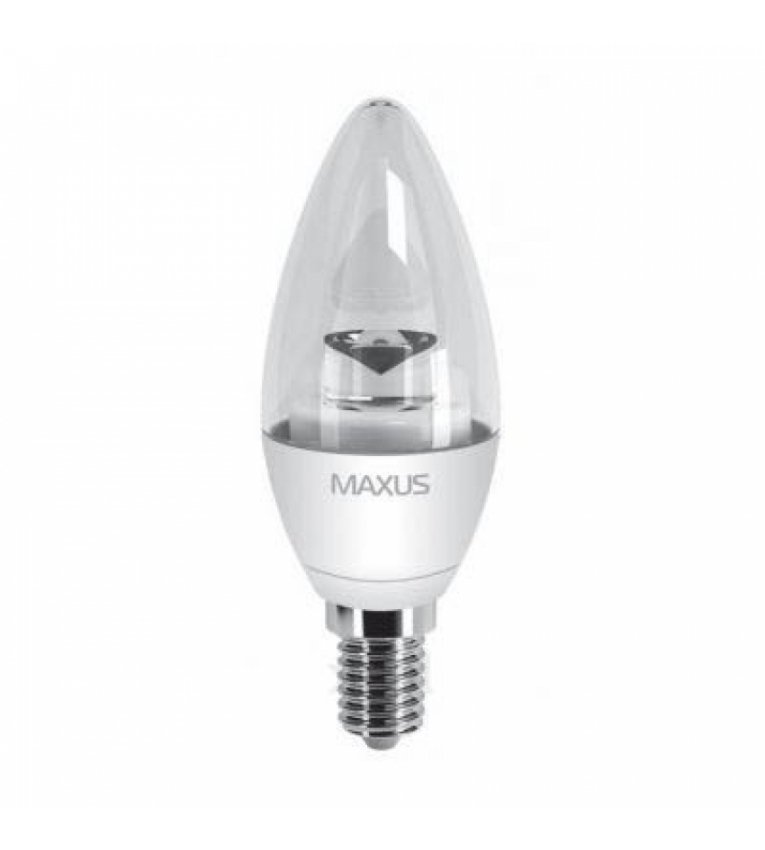 Світлодіодна лампа 1-LED-329 C37 4Вт Maxus 3000К, Е14 - 1-LED-329