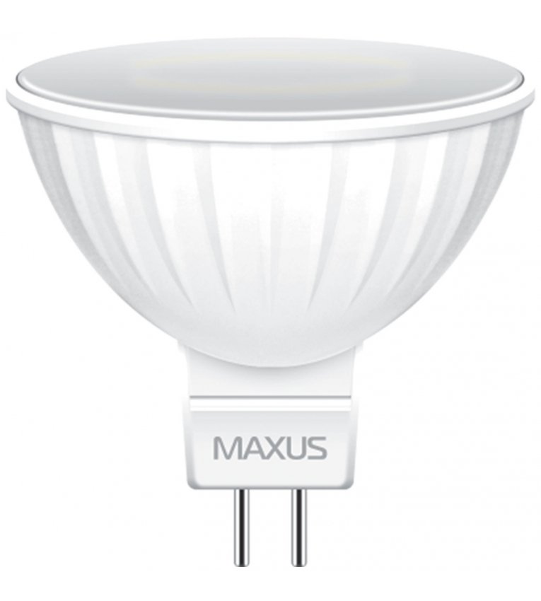 LED лампа MR16 5Вт Maxus 3000К, GU5.3 - 1-LED-513-01