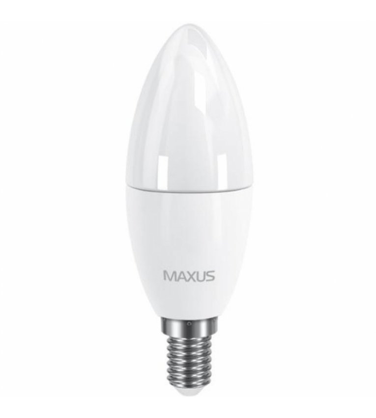 Лампа світлодіодна 1-LED-534-02 C37 6Вт Maxus 4100К, Е14 - 1-LED-534-02