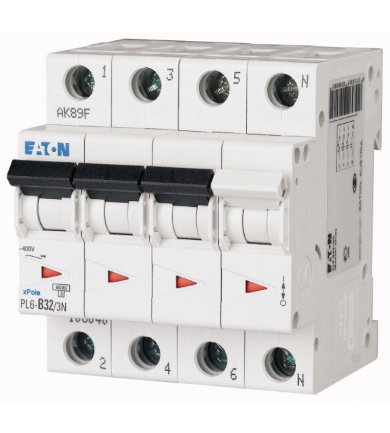 PL6-B10/3N автоматичний вимикач EATON (Moeller) - 106036