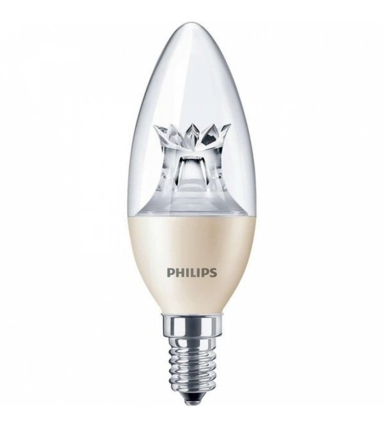 Светодиодная лампа под диммер MAS LEDcandle DT 6Вт Philips E14 B38 CL_AP - 929001140408