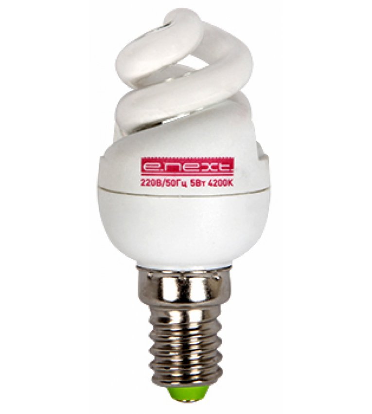 Енергозберігаюча лампа 5Вт E-Next e.save.screw Т2 4200К, Е14 - l0260017