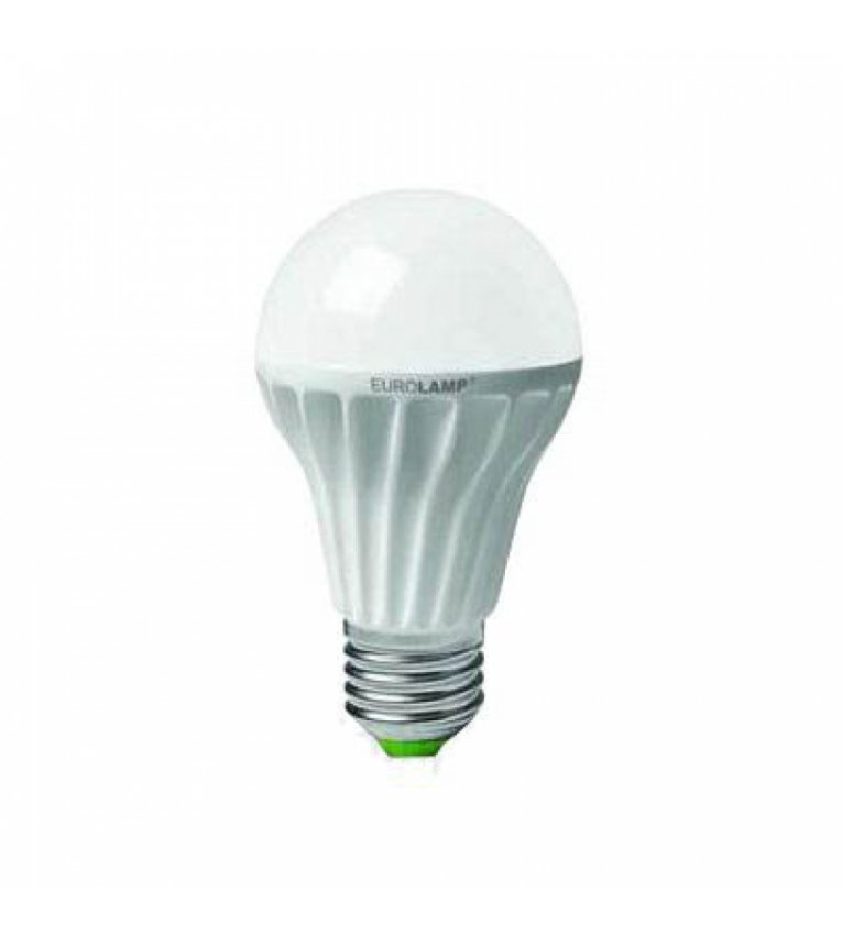 Лампа светодиодная A60 10Вт Eurolamp 4100К, E27 - LED-A60-10W/4100(alum)