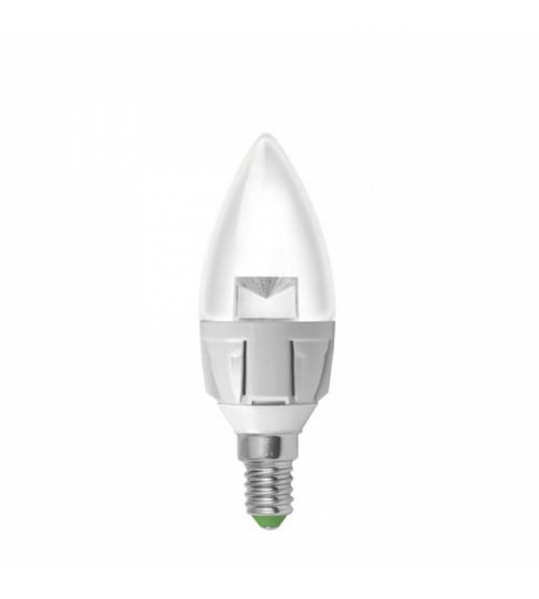 LED лампа CL 6Вт Eurolamp 3000К ЕКО серія «D» свічка, E14 - LED-CL-06143(D)clear