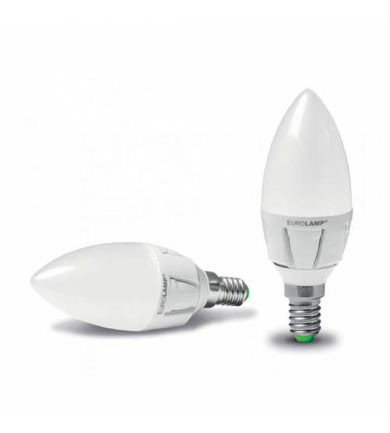 Светодиодная лампа Eurolamp ЕКО Candle dimmable 6Вт E14 3000K - LED-CL-06143(T)dim