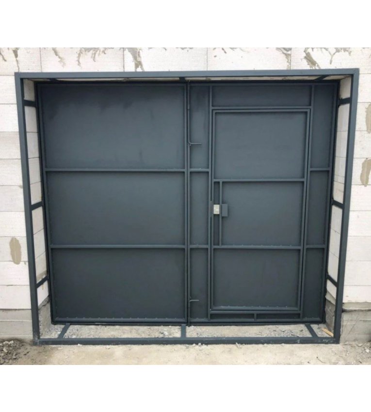 Металлические ворота в гараж Platinum electric - ptc00018