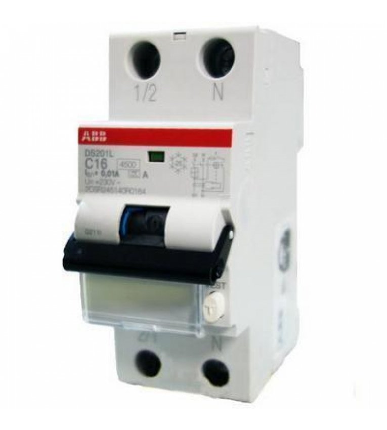 Выключатель автоматический дифференциальный ABB DS 951 AC-B16/0,03A - 16021021