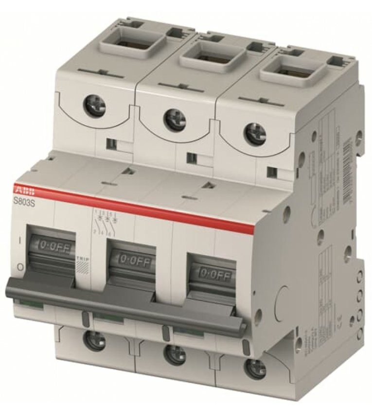 Автомат электропитания ABB S803C-C80 тип C 80А 25kA - 2CCS883001R0804