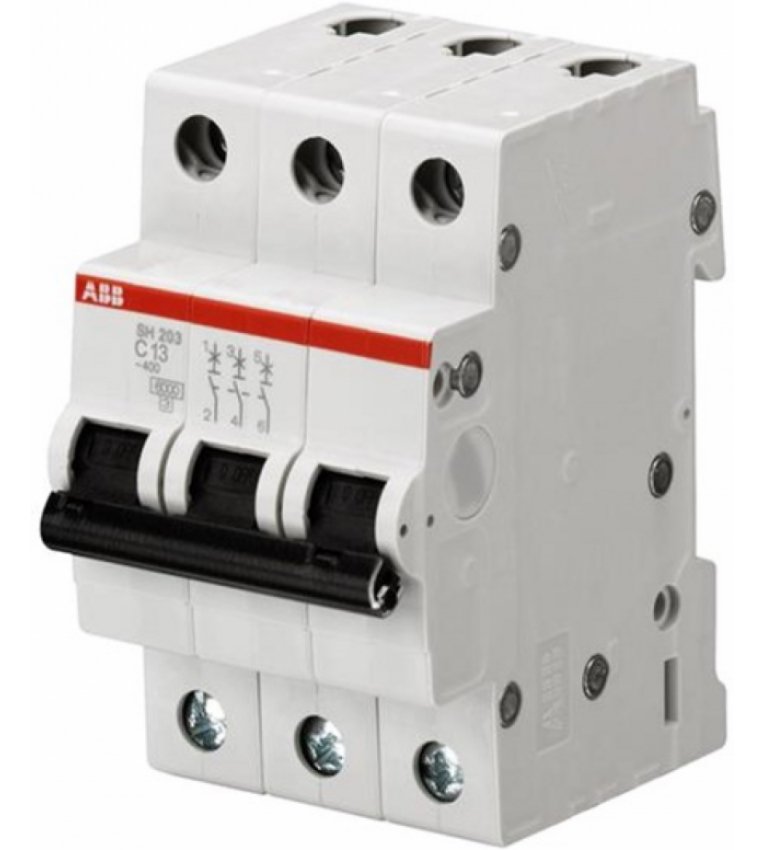 Автоматичний вимикач ABB SH203-C63 тип C 63А - 2CDS213001R0634