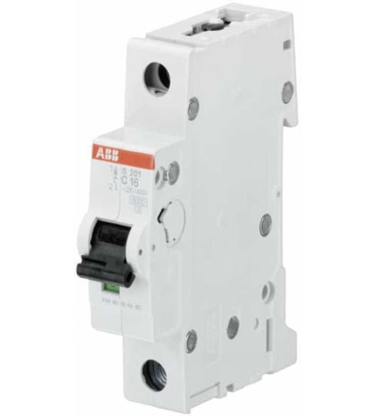 Автоматичний вимикач ABB S201-C1,6 тип C 1,6А - 2CDS251001R0974