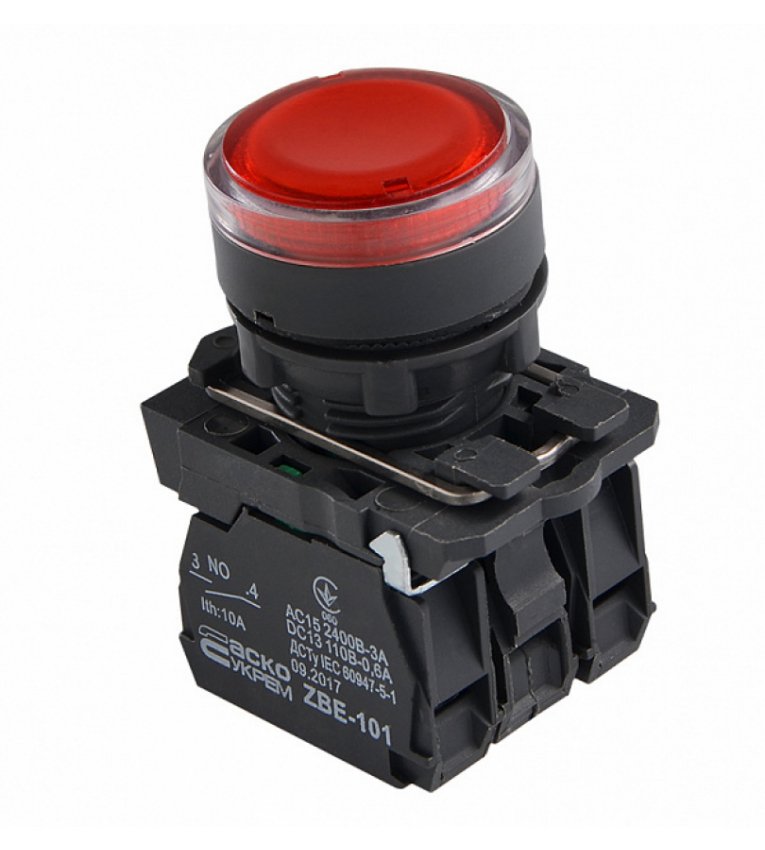 TB5-AW34M5 Кнопка з підсвічуванням червона АСКО-УКРЕМ - A0140010174