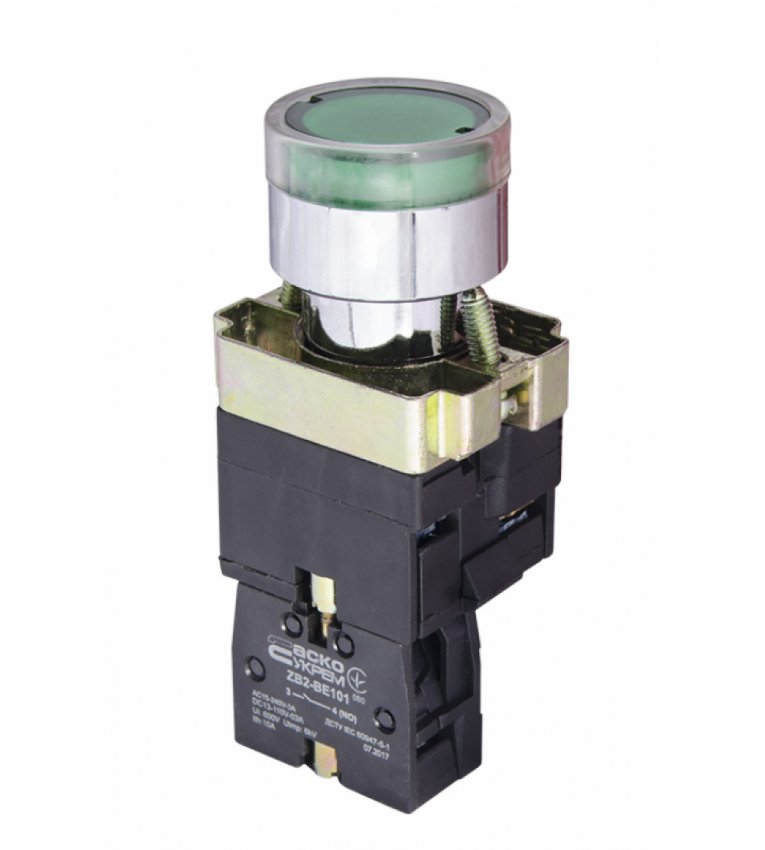 XB2-BW3371 Кнопка с подсветкой зеленая АСКО-УКРЕМ - A0140010021