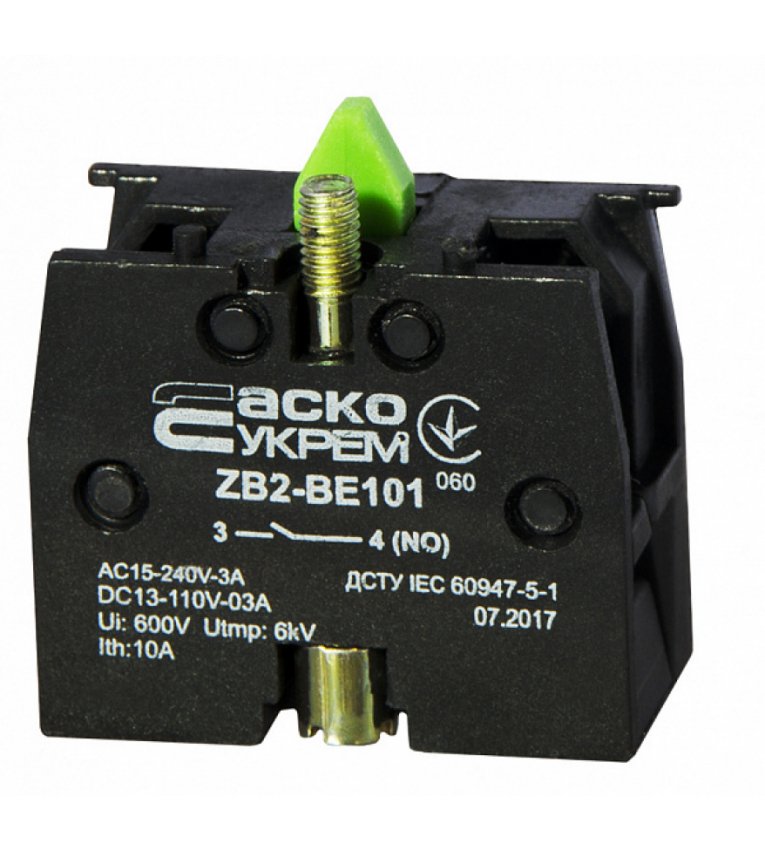 ZB2-BE101 N/O Контакт для кнопок АСКО-УКРЕМ - A0140010025
