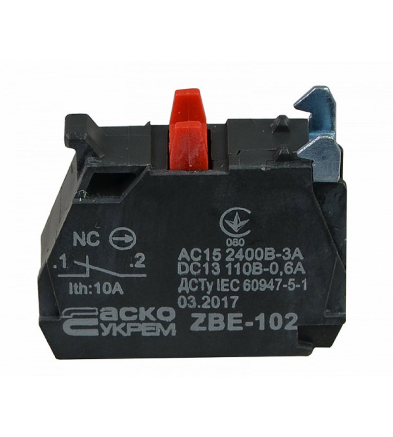 ZBE-102 N/C Контакт для кнопок TB5 АСКО-УКРЕМ - A0140010181
