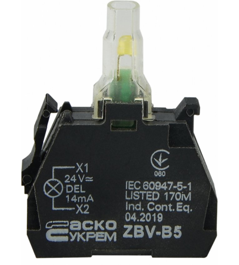 ZBV-B5 Блок для подсвет. желтый 24В для кнопок TB5 АСКО-УКРЕМ - A0140010212