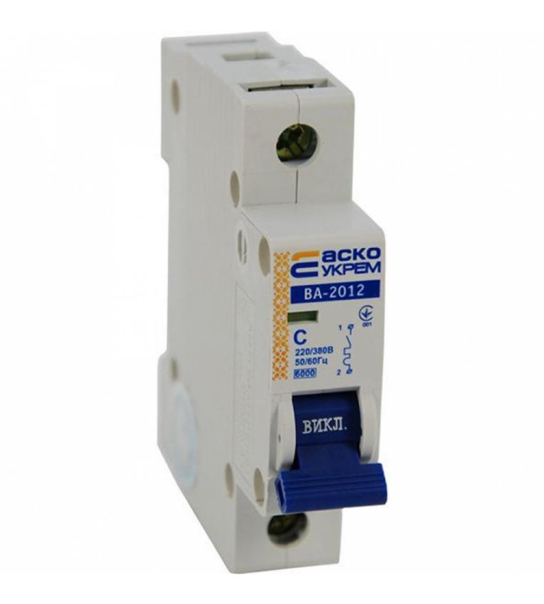 Автоматичний вимикач Аско-Укрем ECO 1p C 10A - ECO010010002