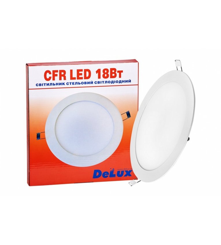 Круглий стельовий світильник DELUX CFR LED 18 4100К 18Вт 220В - 90001551
