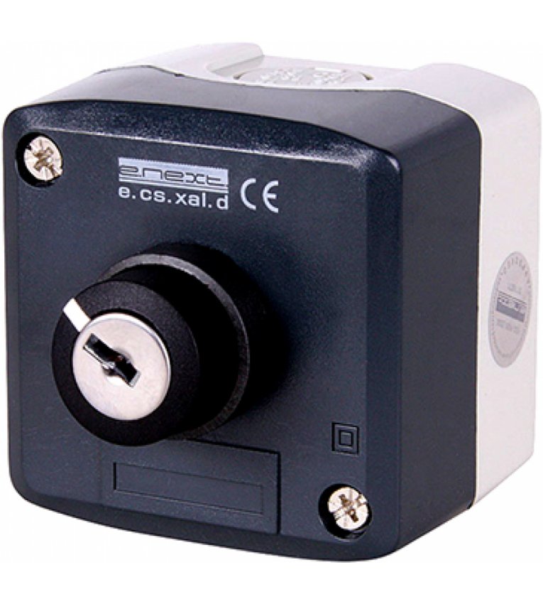 Кнопочный пост e.cs.stand.xal.d.144секторный переключатель 0-1 с ключом - s006020