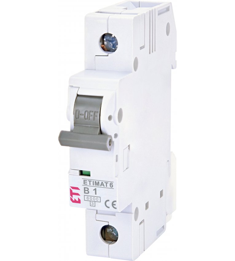 Автоматичний вимикач ETI 002111509 ETIMAT 6 1p B 1А (6 kA) - 2111509