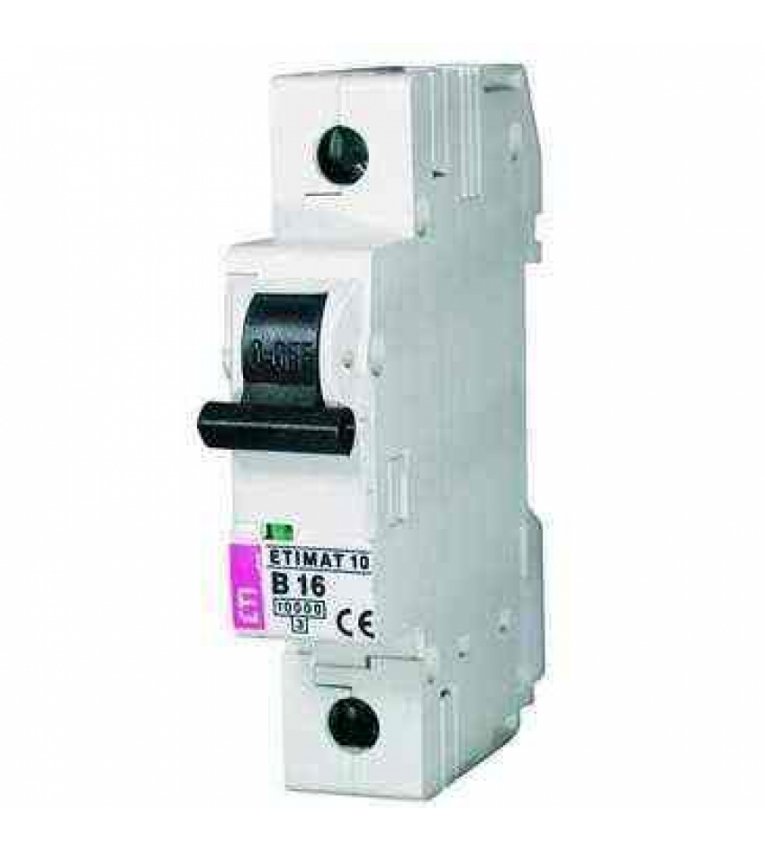 Автоматичний вимикач ETI 002111512 ETIMAT 6 1p B 6А (6 kA) - 2111512