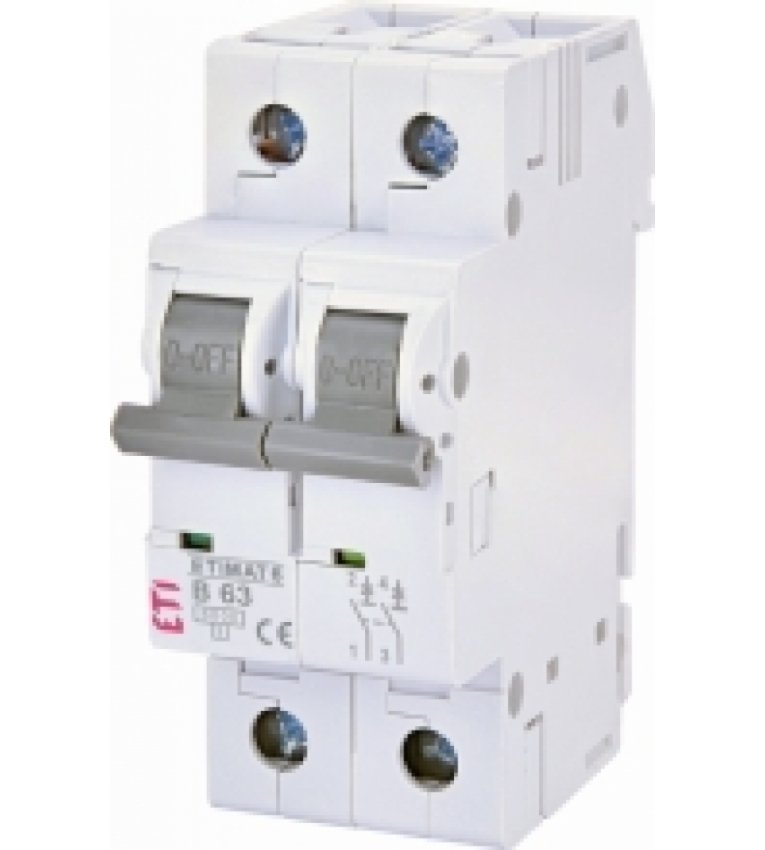 Автоматичний вимикач ETI 002113522 ETIMAT 6 2p В 63А (6 kA) - 2113522