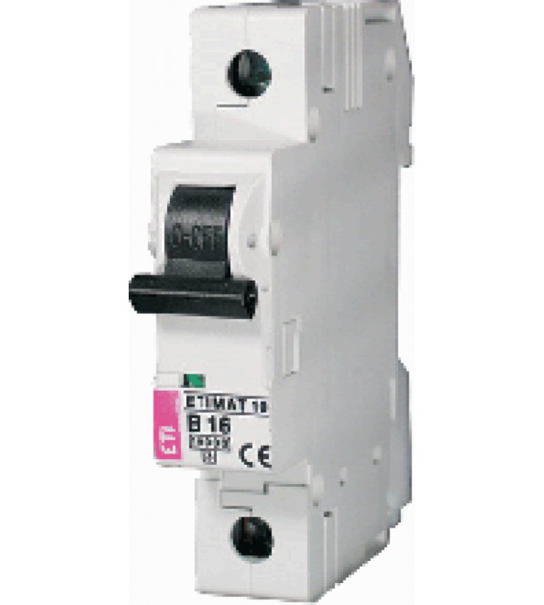 Автоматичний вимикач ETI 002121722 ETIMAT 10 1p B 63А (6 kA) - 2121722