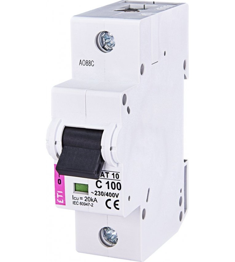 Автоматичний вимикач ETI 002121732 ETIMAT 10 1p B 100А (20kA) - 2121732