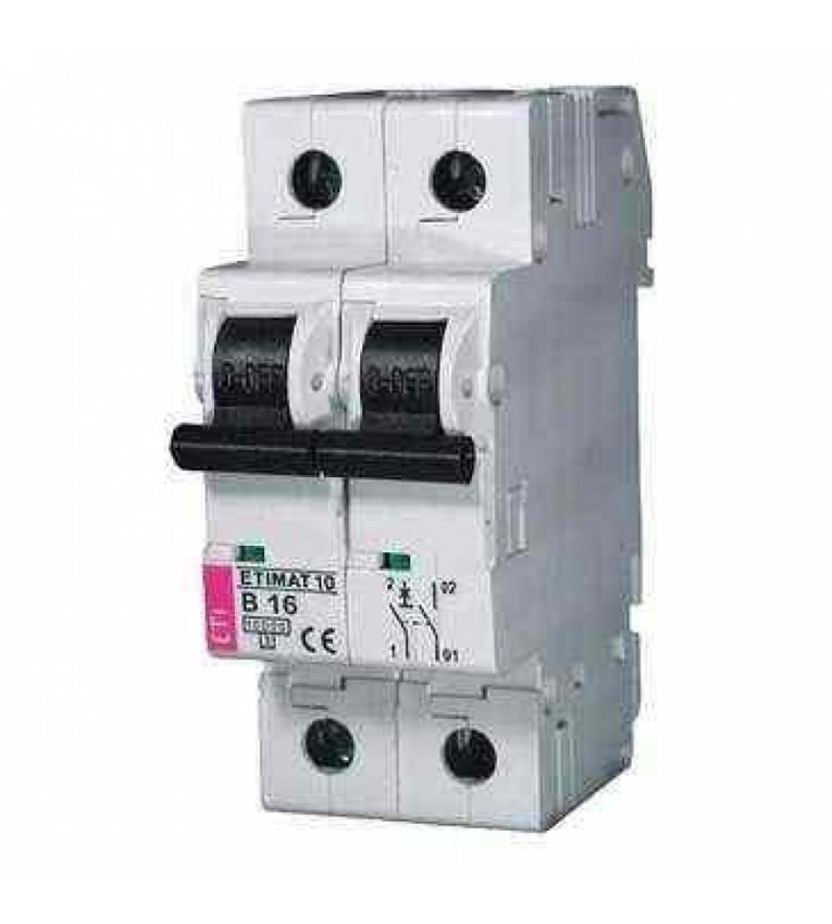 Автоматический выключатель ETI 002123712 ETIMAT 10 2p B 6А (10 kA) - 2123712