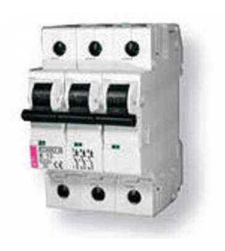 Автоматический выключатель ETI 002125717 ETIMAT 10 3p B 20А (10 kA) - 2125717